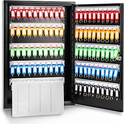 Boîte à clés murale en acier à 100 positions orientools avec étiquettes à clés, organisateur de clés parfait pour la maison, l'hôtel, le service de voiturier et le stockage des clés de bureau, noir. La boutique en ligne DIAYTAR COTE D'IVOIRE propose une expérience d'achat en ligne unique et pratique. Avec une sélection de plus de 300 000 produits, les clients peuvent trouver les meilleures offres et les produits de qualité supérieure. La plateforme est utilisateur-amical et offre des services de paiement sécurisés.