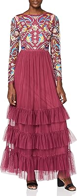 Robe longue brodée à manches longues frock & frill avec jupe à volants, robe de cocktail. DIAYTAR COTE D'IVOIRE est une boutique en ligne généraliste qui propose plus de 300000 références de produits, répondant ainsi aux besoins diversifiés de ses clients. Avec une large gamme de produits, elle est devenue la boutique leader en Cote d'Ivoire, offrant une expérience d'achat en ligne exceptionnelle. Elle sélectionne soigneusement ses fournisseurs pour garantir la qualité de ses produits.