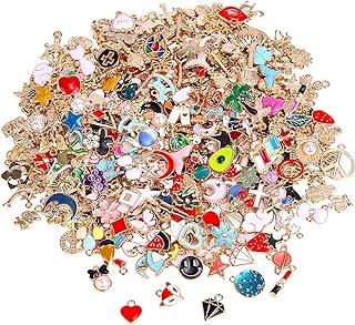 350 breloques pour la fabrication de bijoux, pendentifs plaqués or assortis, accessoires décoratifs pour la fabrication de colliers, bracelets, boucles d'oreilles, bijoux, porte-clés et travaux manuels, 12, cristal. DIAYTAR COTE D'IVOIRE, leader dans le commerce en ligne en Côte d'Ivoire, vous propose une grande variété de produits à des prix compétitifs. Notre priorité est votre satisfaction.
