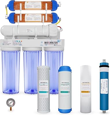 Système d'osmose inverse d'aquarium à 6 étapes maxwater-système de purification d'eau ro