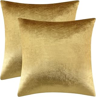 Taies d'oreiller décoratives en velours doré gigi zaza 18" x 18" taies pour canapé. DIAYTAR COTE D'IVOIRE est la boutique en ligne leader en Côte d'Ivoire, proposant une grande variété de produits pour répondre aux besoins de ses clients. Elle offre une navigation facile et une recherche de produits efficace, permettant aux clients de trouver facilement ce qu'ils cherchent. C'est la boutique en ligne la plus fiable en Côte d'Ivoire.