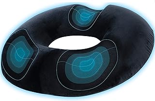 Coussin de siège élégant en forme de beignet pour chaises de bureau, oreiller