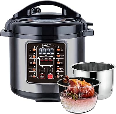 Wtrtr 2 casseroles avec autocuiseur électrique 9l (9l + 1 acier)