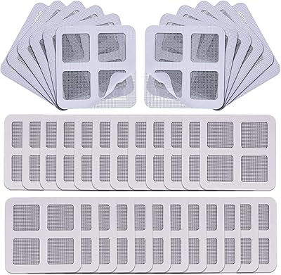 Amzoya kit de réparation de barrière de porte/fenêtre, 15 feuilles de patchs