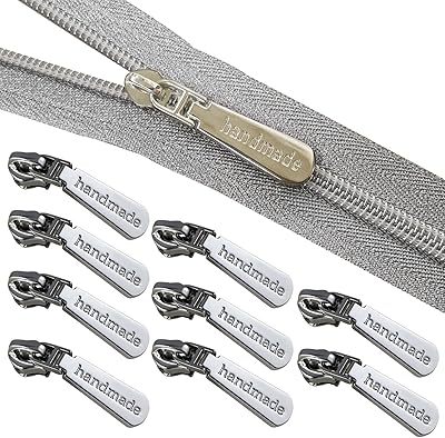 Ruban à fermeture éclair argenté the yard 5 par enerzmo rouleaux en nylon