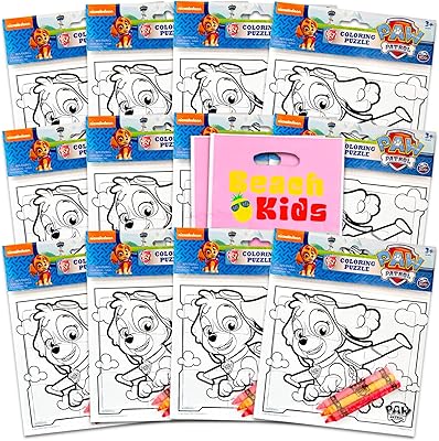 Ensemble de cadeaux de fête paw patrol pour filles - ensemble comprenant 12