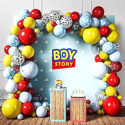 Kit de guirlande de ballons de dessin animé mère anna, 160 pièces rouge