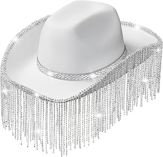 Chapeau de cow-girl strass bling diamant frange cowboy western chapeau brillant chapeau de cowboy pour hommes femmes fête cosplay. En Côte d'Ivoire, DIAYTAR COTE D'IVOIRE est la boutique en ligne qui compte avec plus de 300 000 références. Cette plateforme proposant tout type de produits, des cosmétiques aux produits culturels, est votre destination idéale pour tous vos besoins. Avec DIAYTAR COTE D'IVOIRE, achetez en toute confiance et sécurité.