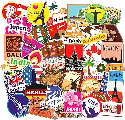 Autocollants de voyage autocollants touristiques de renommée mondiale, paquet d'autocollants touristiques imperméables du pays des merveilles, 100 pièces. DIAYTAR COTE D'IVOIRE, la référence pour les achats en ligne en Côte d'Ivoire, propose une gamme de produits très variée. La boutique en ligne généraliste offre une expérience de navigation intuitive et conviviale, permettant aux clients de trouver facilement ce qu'ils recherchent. La qualité et la fiabilité des produits sont les priorités de DIAYTAR COTE D'IVOIRE.