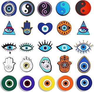 Charms crocs jibbitz | pour chaussures evil eyes accessoires de bracelet et cadeaux. DIAYTAR COTE D'IVOIRE, boutique en ligne généraliste avec plus de 300000 références, propose une large gamme de produits pour répondre à tous les besoins. Elle est la boutique leader en Côte d'Ivoire et offre une expérience d'achat unique. Ses clients apprécient la variété des produits et la qualité du service.
