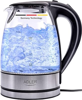 Bouilloire en verre d'adler de technologie allemande 2200 watts 17 litres