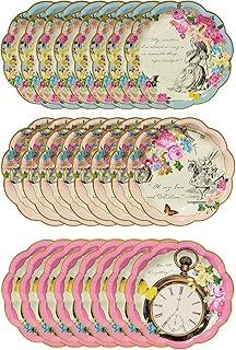 Talking tables pack de 24 assiettes en papier jetables thème alice au pays des merveilles | fournitures de fête de thé mad hatter, anniversaire, baby shower, fête des mères, fournitures de fête multicolores 18 cm. Diaytar Côte d'Ivoire est une boutique en ligne généraliste qui propose plus de 300 000 références de produits, faisant d'elle la leader du marché ivoirien.
