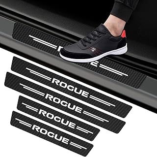 Protecteurs de seuil de porte de voiture pour nissan rogue, 4 pièces autocollants