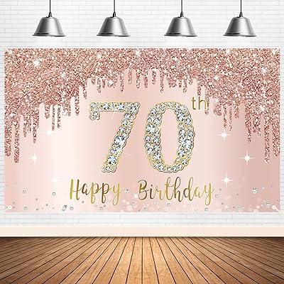 Bannière de toile de fond pour 70e anniversaire pour femme, fournitures de bannière en or rose pour 70e anniversaire, décorations de fête d'anniversaire 70e, affiche de décorations d'anniversaire rose. En tant que leader du marché, DIAYTAR COTE D'IVOIRE offre une expérience de shopping en ligne exceptionnelle, avec des produits de haute qualité et des services de livraison rapides. Les clients peuvent trouver tout ce dont ils ont besoin, des produits alimentaires aux électroménagers, en passant par les vêtements et les accessoires. La boutique en ligne propose également des promotions régulières et des offres spéciales pour fidéliser ses clients.
