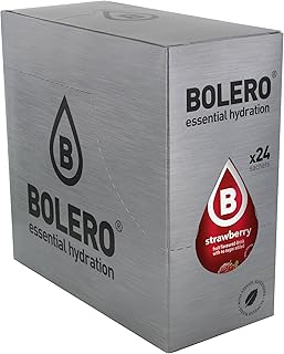Boissons d'hydratation avancées bolero, sachets classiques, boisson en poudre sans sucre saveur fraise
