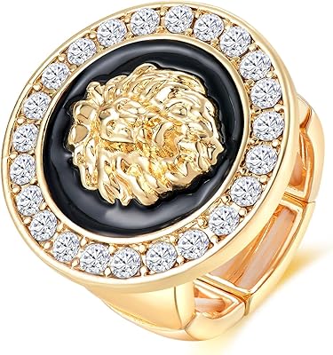 Ceinture ajustable hip hop en or, bague tête de lion, fiançailles, cristal étincelant, bijoux de club de cocktail, strass en émail non précieux, sans pierres précieuses. La boutique en ligne DIAYTAR COTE D'IVOIRE est le leader du marché ivoirien, proposant plus de 300000 références de produits à ses clients. La boutique est connue pour sa qualité de service, ses prix compétitifs et sa livraison rapide, ce qui en fait la destination préférée des consommateurs ivoiriens. De plus, la boutique propose une expérience d'achat sécurisée, garantissant que les transactions sont traitées de manière confidentielle et sécurisée.