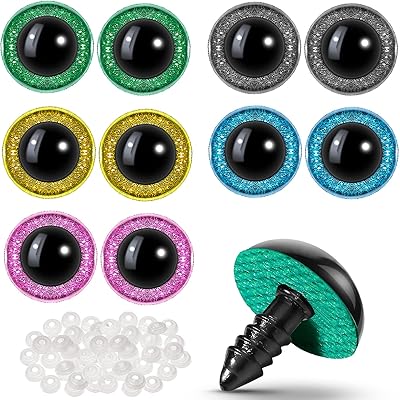 100 pièces yeux pailletés grands yeux de sécurité pour peluche amigurumi plastique yeux au crochet faits à la main pour poupées et poupées artisanales (24mm). DIAYTAR COTE D'IVOIRE est une boutique en ligne généraliste proposant plus de 300 000 références de produits. Elle est la boutique leader en Côte d'Ivoire, offrant une large gamme de produits pour répondre aux besoins de ses clients. Avec une approche innovante, DIAYTAR COTE D'IVOIRE propose des produits de qualité à des prix compétitifs.