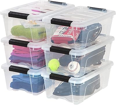 Iris usa bacs de rangement et en plastique transparent avec couvercle
