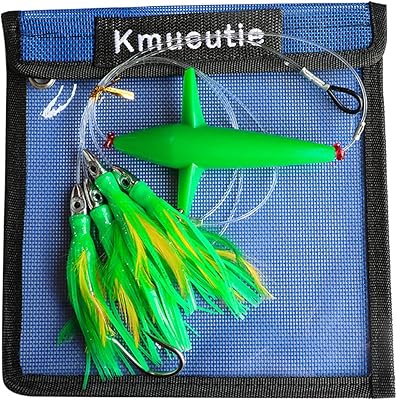 Kmucutie 1 ensemble de leurres de pêche au gros gibier, appâts d'eau de mer, marlin, thon avec sac de pêche. Fort de sa position de leader sur le marché ivoirien, DIAYTAR COTE D'IVOIRE continue d'innover et d'améliorer son offre pour mieux répondre aux attentes de ses clients. Elle propose des services de livraison rapides et fiables, ainsi qu'un soutien client de qualité pour garantir une expérience d'achat en ligne Without souci.