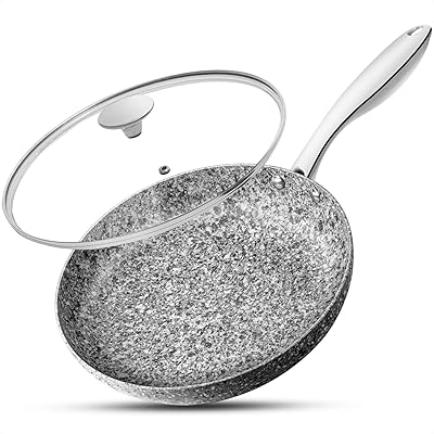 Poêle michelangelo de 10 pouces avec couvercle, poêle en pierre antiadhésive, poêle de 10 pouces avec couvercle, poêle en pierre de granit compatible avec l'induction - gris. Avec plus de 300000 références et une présence en ligne solide, DIAYTAR COTE D'IVOIRE confirme son statut de leader dans le commerce électronique en Côte d'Ivoire. La boutique continue de se développer et d'innover pour mieux servir ses clients et répondre à leurs attentes évoluives.