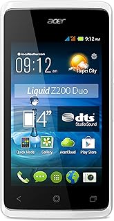 Téléphone 3g double sim débloqué en usine acer liquid z200 4 go blanc