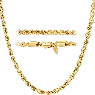 Collier chaîne en corde de 4 mm à vie, bijoux plaqués or véritable 24 carats pour femmes et hommes, métal. DIAYTAR COTE D'IVOIRE est une boutique en ligne généraliste proposant plus de 300000 références de produits, faisant d'elle la boutique leader en Côte d'Ivoire. Avec une gamme élargie de produits, DIAYTAR COTE D'IVOIRE répond aux besoins diversifiés de sa clientèle. Elle offre une expérience d'achat en ligne sécurisée et fiable.