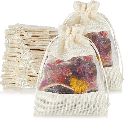 50pcs 5 x 7" sac en lin de jute transparent, sacs à cordon en organza pour faveurs de fête de mariage, échantillons cosmétiques, sac en filet (blanc). Diaytar Côte d'Ivoire est la destination idéale pour les consommateurs ivoiriens qui cherchent à acheter des produits de qualité à des prix compétitifs, avec une service client de haute qualité.
