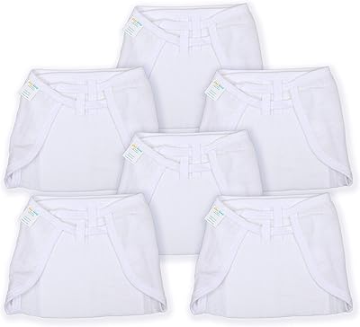 Couches lavables 100 % coton the first step (blanc, taille m)