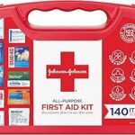 Trousse de premiers secours portable polyvalente de johnson & johnson pour les coupures