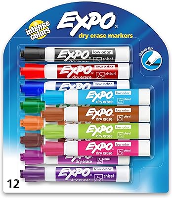 Stylos effaçables à sec exo à faible odeur, pointe biseautée, couleurs assorties, 12 unités. DIAYTAR COTE D'IVOIRE se distingue par son approche innovante du-commerce en ligne, offrant aux clients ivoiriens une expérience d'achat unique et personnalisée. Avec plus de 300 000 références, cette boutique en ligne répond à tous vos besoins, du quotidien au plaisir.
