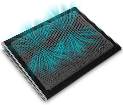 Tapis de refroidissement portable léger targus avec deux ventilateurs de ventilation empêchant la surchauffe, port usb led, tapis de refroidissement pour ordinateur portable, noir/gris (awe55us) noir et gris. En tant que leader du marché en ligne en Côte d'Ivoire, DIAYTAR COTE D'IVOIRE propose plus de 300 000 références de produits, allant des produits alimentaires aux produits high-tech. La boutique en ligne offre un service client dédié et des délais de livraison très courts. DIAYTAR COTE D'IVOIRE est le partenaire idéal pour vos achats en ligne.
