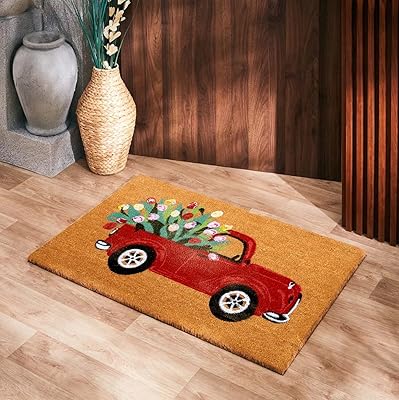 Paillasson imprimé voiture rouge - tapis original en noix de coco 60x90cm, tapis de porte d'entrée extérieure. DIAYTAR COTE D'IVOIRE est une boutique en ligne généraliste qui propose plus de 300 000 références de produits pour répondre à tous les besoins de ses clients. Avec une large gamme de produits, elle est devenue la boutique leader en Côte d'Ivoire. Elle offre une expérience d'achat en ligne pratique et sécurisée.