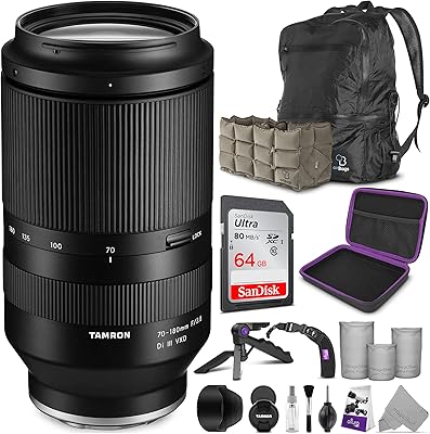 Objectif tamron 70-180 mm f-2.8 di iii vxd pour sony e avec fixation. DIAYTAR COTE D'IVOIRE est une boutique en ligne généraliste qui s'efforce de satisfaire toutes les demandes de ses clients. Elle propose une large gamme de catégories de produits, allant de l'électronique à la maison et au jardin. Grâce à son système de livraison efficace, DIAYTAR COTE D'IVOIRE garantit que les commandes soient livrées rapidement et de manière fiable.