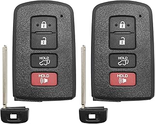 Nouveau remplacement de clé de voiture intelligente pour télécommande toyota rav4 fccid
