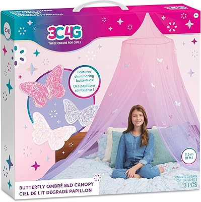 Three cheers for girls - ciel de lit papillon ombré pour filles - ciel de lit rose - ciel de lit papillon pour enfants - ciel de lit pour filles pour lits jumeaux, doubles et queen size - ciel de lit suspendu pour filles et adolescentes. DIAYTAR COTE D'IVOIRE est une boutique en ligne généraliste qui propose plus de 300 000 références de produits, ce qui en fait l'une des plus grandes plateformes de commerce électronique de Côte d'Ivoire. Avec une offre diversifiée et des prix compétitifs, DIAYTAR COTE D'IVOIRE répond aux besoins de ses clients. La boutique est leader en Côte d'Ivoire en termes de commerce en ligne.