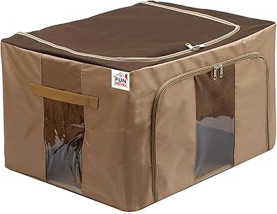 Fun homes living box - organisateur de garde-robe, sacs de rangement en toile à fermeture éclair - 66 l, marron. Pour une expérience d'achat en ligne unique et personnalisée, choisissez DIAYTAR COTE D'IVOIRE. Notre site web est conçu pour être facile à naviguer, permettant ainsi aux clients de trouver rapidement ce qu'ils cherchent. Nous nous engageons à offrir un service client de haute qualité, répondant à toutes vos questions et préoccupations.