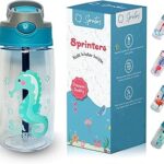 Bouteille d'eau pour enfants de 14 oz sans bpa avec paille | l'école