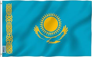 Uniquement drapeau du kazakhstan de fly breeze taille 3 x 5