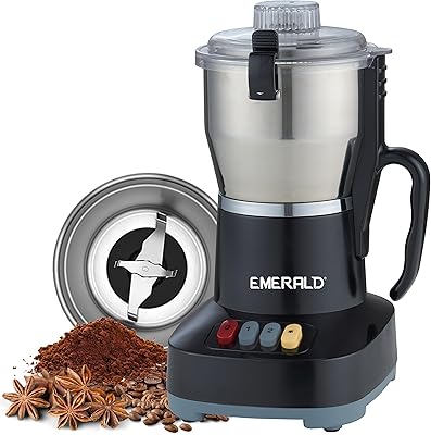 Moulin à café brut en acier inoxydable émeraude xl ek794cg (acier inoxydable)