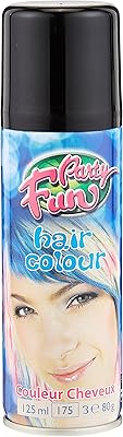 Teinture capillaire party fun pour unisexe sous forme de spray, noir