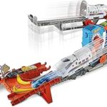 Hot wheels express city stunt avec des trains incroyables pour les enfants âgés