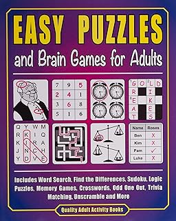 Casse-têtes et jeux de réflexion faciles pour adultes : comprend la recherche de mots, la recherche des différences, des énigmes logiques, des jeux de mémoire, des mots croisés, des jeux-questionnaires, des jeux-questionnaires et bien plus encore. DIAYTAR COTE D'IVOIRE se démarque par sa capacité à offrir des produits de haute qualité à des prix compétitifs, avec une livraison rapide et sécurisée, renforçant ainsi sa position de leader du marché ivoirien.