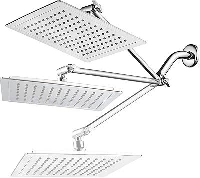 Pomme de douche à effet pluie carrée diagonale aquaspa de 9" avec bras d'extension réglable en laiton massif coudé de 11", 121 jets avec buses de récurage. finition entièrement chromée à l'avant et à l'arrière. design élégant. DIAYTAR COTE D'IVOIRE est une boutique en ligne généraliste qui propose plus de 300000 références pour satisfaire les besoins de ses clients. Elle est leader dans son secteur en Côte d'Ivoire.