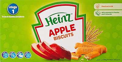 Biscuits aux pommes pour enfants heinz, paquet multi-pièces, 240 g. DIAYTAR COTE D'IVOIRE, le leader du commerce en ligne en Côte d'Ivoire, est votre partenaire idéal pour tous vos besoins en matière de shopping en ligne. Avec une sélection énorme de produits et des services de livraison fiables, DIAYTAR COTE D'IVOIRE est la meilleure option pour les consommateurs ivoiriens.