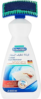 Shampoing détachant multi-usages pour tapis dr. beckmann avec une brosse de nettoyage