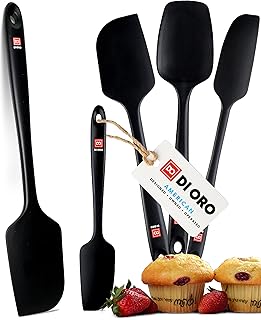 Ensemble de 5 spatules en silicone de oro résistantes à la chaleur