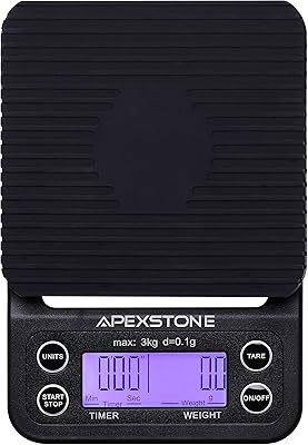 Balance à café avec mini minuterie balance expresso apexton minuterie de versement