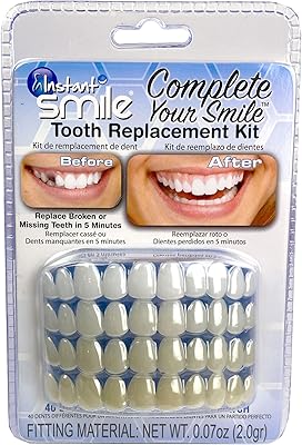 Kit de remplacement de dent temporaire instant smile complete your smile - remplacez la dent manquante en quelques minutes - breveté. Avec plus de 300 000 références, DIAYTAR COTE D'IVOIRE est la destination idéale pour les clients ivoiriens et internationaux. Cette plateforme de commerce électronique garantit une sécurité et une fiabilité exemplaires, offrant ainsi aux consommateurs une confiance absolue lors de leurs achats en ligne. De plus, les offres régulières et les promotions attirantes renforcent l'expérience d'achat.