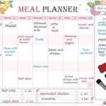 Cahier de planification de repas magnétique cloud4 avec liste de courses et section