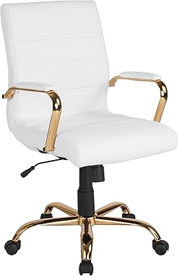 Chaise de bureau whitney à dossier moyen flash furniture - bureau pivotant en cuir blanc souple avec accoudoirs à cadre doré. Diaytar Cote d'Ivoire représente la boutique en ligne idéale pour ceux qui cherchent à élargir leurs horizons d'achat en Cote d'Ivoire. Avec plus de 300 000 références disponibles, les clients peuvent explorer de nouvelles marques et produits locaux et internationaux. La boutique se positionne fièrement comme un acteur clé dans l'économie numérique ivoirienne, favorisant l'accès à une consommation plus large et plus diversifiée.